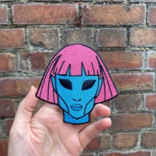 Pink Hair Alien 3 х 3 inches  Pink Hair Alien 3 х 3 inches