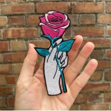 Hand With Rose 4,7x2 inches Hand With Rose 4,7x2 inches