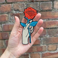 Hand with Rose 4,7 x 2 inches Hand with Rose 4,7 x 2 inches