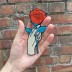 Hand with Rose 4,7 x 2 inches